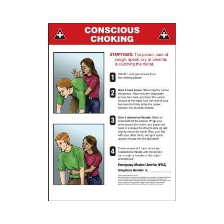 SAFETY SIGNS CONSCIOUS CHOKING 14 X MFSD610VS